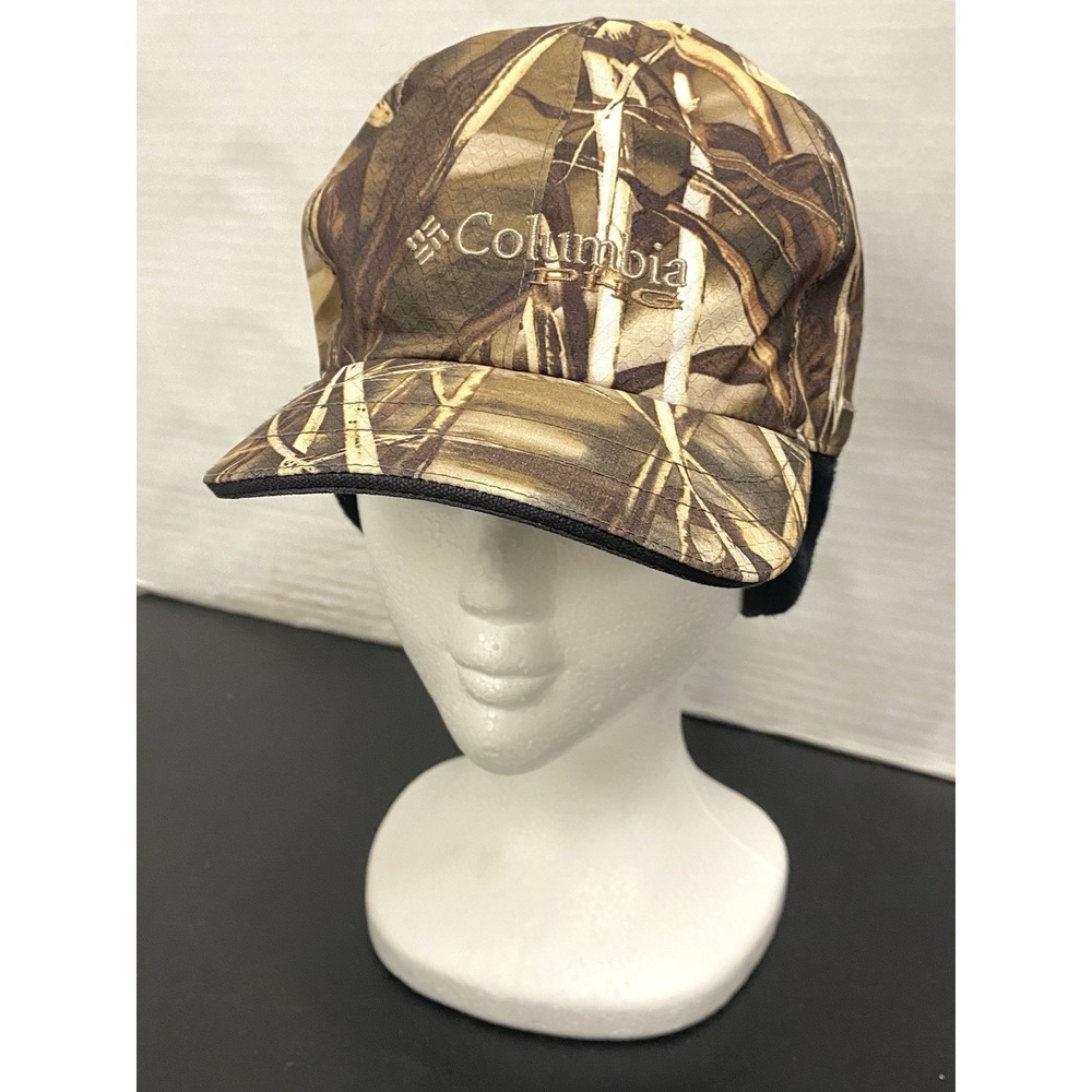 Columbia PHG Omni-Tech Insulated Camo Hunting Hat With Ear Covers. Small